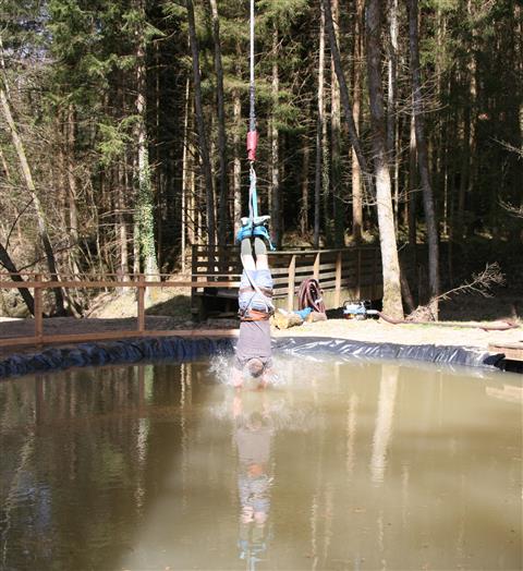 Saut à l'élastique .