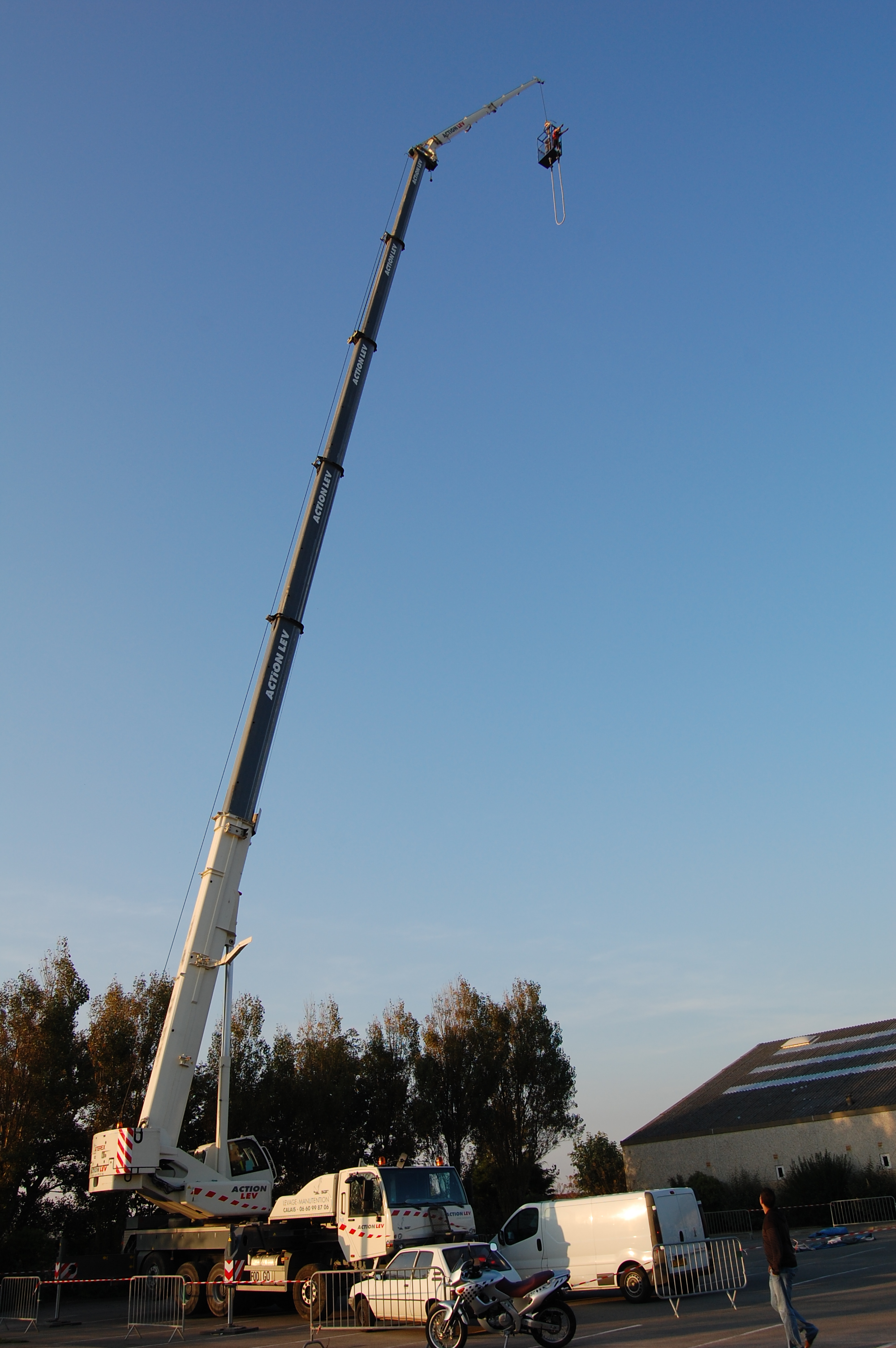 Saut à l'élastique de grue Essonne.